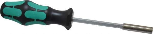 Wera - 1/4" Hex Insert Bit Screwdriver - Hex Tip, with Retaining Ring - Exact Industrial Supply