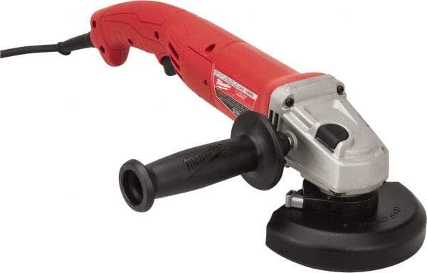Milwaukee Tool - 5" Wheel Diam, 11,000 RPM, Corded Angle & Disc Grinder - 5/8-11 Spindle, 120 Volts, 11 Amps - Exact Industrial Supply
