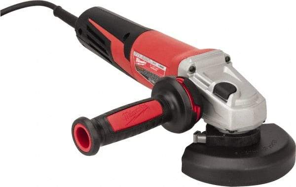 Milwaukee Tool - 5" Wheel Diam, 2,800 to 11,000 RPM, Corded Angle & Disc Grinder - 5/8-11 Spindle, 120 Volts, 13 Amps - Exact Industrial Supply