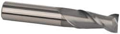 Accupro - 1", 2-1/4" LOC, 1" Shank Diam, 5" OAL, 2 Flute, Solid Carbide Square End Mill - Exact Industrial Supply