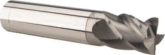 Accupro - 1", 2-1/4" LOC, 1" Shank Diam, 5" OAL, 4 Flute, Solid Carbide Square End Mill - Single End, nACRo Finish, Spiral Flute, 40° Helix, Centercutting, Right Hand Cut, Right Hand Flute - Exact Industrial Supply