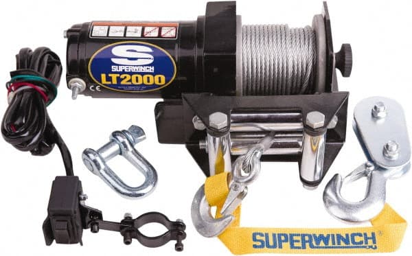 Superwinch - 2,000 Lb Capacity, 50' Cable Length, ATV Winch - Exact Industrial Supply