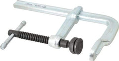 Bessey - 4-3/4" Deep Throat, 7-1/2" Max Capacity, Standard Sliding Arm Clamp - 2,660 Lb Clamping Pressure, 0.775" Spindle Diam - Exact Industrial Supply