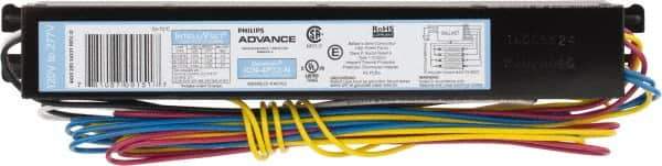 Philips Advance - 3 or 4 Lamp, 120-277 Volt, 0.45 to 0.94 Amp, 0 to 39, 40 to 79 Watt, Instant Start, Electronic, Nondimmable Fluorescent Ballast - 0.88, 0.91, 0.93, 0.97, 1.00, 1.01, 1.03 Ballast Factor, T8 Lamp - Exact Industrial Supply