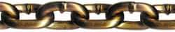 CM - 1/2" Welded Transport Chain - 11,300 Lb Capacity, Grade 70, 200' Long, Carbon Steel, Yellow Chromate Finish - Exact Industrial Supply