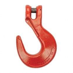 CM - 3/4 Inch Chain Diameter, Grade 100 Clevis Hook - 35,300 Lbs. Load Capacity, 0.88 Inch Inside Diameter, 0 Inch Pin Diameter, 2.09 Inch Hook Throat, 10.8 Inch Overall Length, 7.09 Inch Hook Width - Exact Industrial Supply