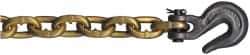 CM - 3/8" Welded Standard Link Chain - 6,600 Lb Capacity, Grade 70, 20' Long, Yellow Chromate Finish - Exact Industrial Supply
