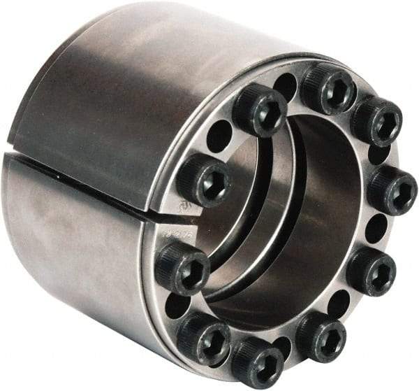 Climax Metal Products - M6 Thread, 25mm Bore Diam, 55mm OD, Shaft Locking Device - 6 Screws, 15,036 Lb Axial Load, 2.165" OAW, 1.26" Thrust Ring Width, 617 Ft/Lb Max Torque - Exact Industrial Supply