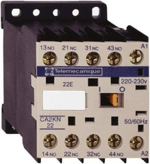 Schneider Electric - 2NC/2NO, 200 VAC at 50/60 Hz Control Relay - 17 V - Exact Industrial Supply
