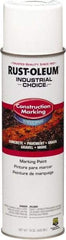 Rust-Oleum - 15 fl oz White Marking Paint - Water-Based Formula - Exact Industrial Supply