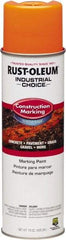 Rust-Oleum - 15 fl oz Orange Marking Paint - Water-Based Formula - Exact Industrial Supply