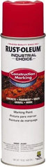 Rust-Oleum - 15 fl oz Red Marking Paint - Water-Based Formula - Exact Industrial Supply