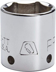 Proto - 1-1/2", 1/2" Drive, Standard Hand Socket - 12 Points, 2-1/4" OAL, Steel, Chrome Finish - Exact Industrial Supply