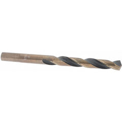 Import - 0.323" High Speed Steel, 135° Point, Round with Flats Shank Maintenance Drill Bit - Exact Industrial Supply
