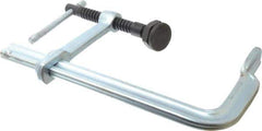 Bessey - 4-3/4" Deep Throat, 8" Max Capacity, Standard Sliding Arm Clamp - 1,800 Lb Clamping Pressure, 0.7" Spindle Diam - Exact Industrial Supply