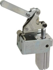 De-Sta-Co - 700 Lb Inner Hold Capacity, Vert Mount, Air Power Hold-Down Toggle Clamp - 1/8 NPT Port, 145 Max psi, 88° Bar Opening, 99.31mm Height Under Bar - Exact Industrial Supply