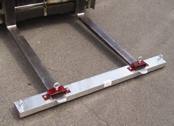 Shields Magnetics - 48" Long Fork Lift Magnetic Sweeper - 5" Wide x 2" High - Exact Industrial Supply