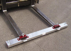 Shields Magnetics - 96" Long Fork Lift Magnetic Sweeper - 5" Wide x 2" High - Exact Industrial Supply