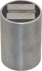 Mag-Mate - 5/16-18 Thread, 1-1/2" Diam, 2-1/16" High, 102 Lb Average Pull Force, Neodymium Rare Earth Pot Magnet - 5/16" Tapped Hole Depth, Aluminum Insulated - Exact Industrial Supply