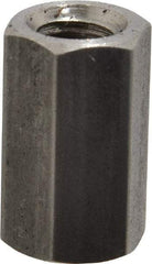 Made in USA - 5/16-24 UNF, 7/8" OAL Stainless Steel Standard Coupling Nut - 1/2" Width Across Flats - Exact Industrial Supply