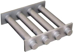 Mag-Mate - 6 Inch Long Square Grate Separator - Rare Earth Magnet, 3 Tubes - Exact Industrial Supply