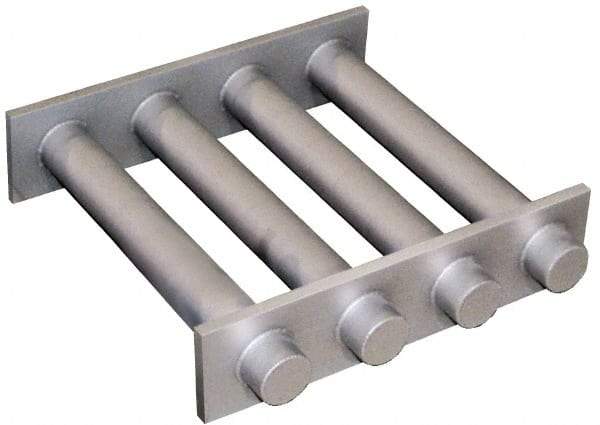 Mag-Mate - 10 Inch Long Square Grate Separator - Ceramic Magnet, 5 Tubes - Exact Industrial Supply