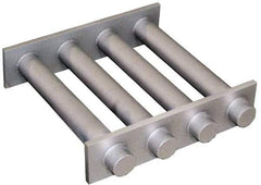 Mag-Mate - 8 Inch Long Square Grate Separator - Ceramic Magnet, Diverter, 4 Tubes - Exact Industrial Supply