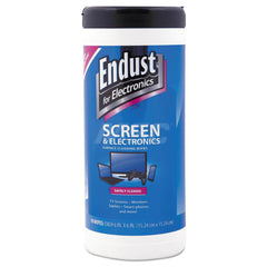 Endust - Office Machine Supplies & Accessories; Office Machine/Equipment Accessory Type: Cleaning Wipes ; For Use With: TV; Laptop; Tablet ; Color: White - Exact Industrial Supply