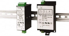 Sola/Hevi-Duty - 30 Watt, 2 Amp, 264 VAC, 375 VDC Input, 15 VDC Output, Chassis, DIN Rail Power Supply - Exact Industrial Supply