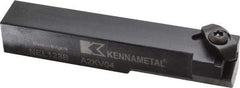 Kennametal - External Thread, Left Hand Cut, 19.05mm Shank Width x 19.05mm Shank Height Indexable Threading Toolholder - 114.3mm OAL, N.3R Insert Compatibility, NE Toolholder, Series Top Notch - Exact Industrial Supply