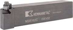 Kennametal - External Thread, Right Hand Cut, 25.4mm Shank Width x 25.4mm Shank Height Indexable Threading Toolholder - 127mm OAL, N.2R Insert Compatibility, NS Toolholder, Series Top Notch - Exact Industrial Supply