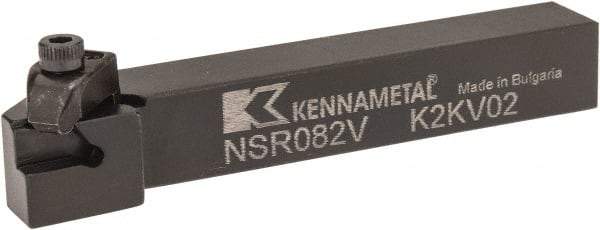 Kennametal - External Thread, Right Hand Cut, 12.7mm Shank Width x 12.7mm Shank Height Indexable Threading Toolholder - 88.9mm OAL, N.2R Insert Compatibility, NS Toolholder, Series Top Notch - Exact Industrial Supply