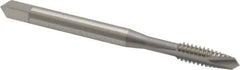 OSG - #10-24 UNC, 2 Flute, Bright Finish, High Speed Steel Spiral Point Tap - Plug Chamfer, Right Hand Thread, 2-3/8" OAL, 7/8" Thread Length, 0.194" Shank Diam, Series 105 - Exact Industrial Supply
