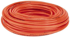 Parker - 1/4" ID x 3/8" OD, 1/16" Wall Thickness, 100' Long, Polyurethane Tube - Orange, 125 Max psi, 90 - 95 Shore A Hardness, -40 to 180°F - Exact Industrial Supply