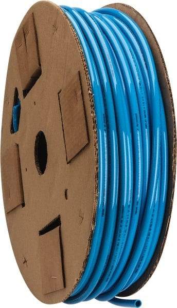 Parker - 3/8" ID x 1/2" OD, 1/16" Wall Thickness, 250' Long, Polyurethane Tube - Blue, 85 Max psi, 90 - 95 Shore A Hardness, -40 to 180°F - Exact Industrial Supply