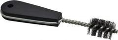 Value Collection - 1-1/4" Long x 7/8" Diam Steel Hand Pipe Brush - Single Spiral, 160mm OAL, 0.2" Wire Diam, 0.213" Shank Diam - Exact Industrial Supply