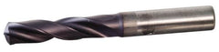 Screw Machine Length Drill Bit: 0.6299″ Dia, 140 °, Solid Carbide Right Hand Cut, Spiral Flute, Straight-Cylindrical Shank, Series B976F