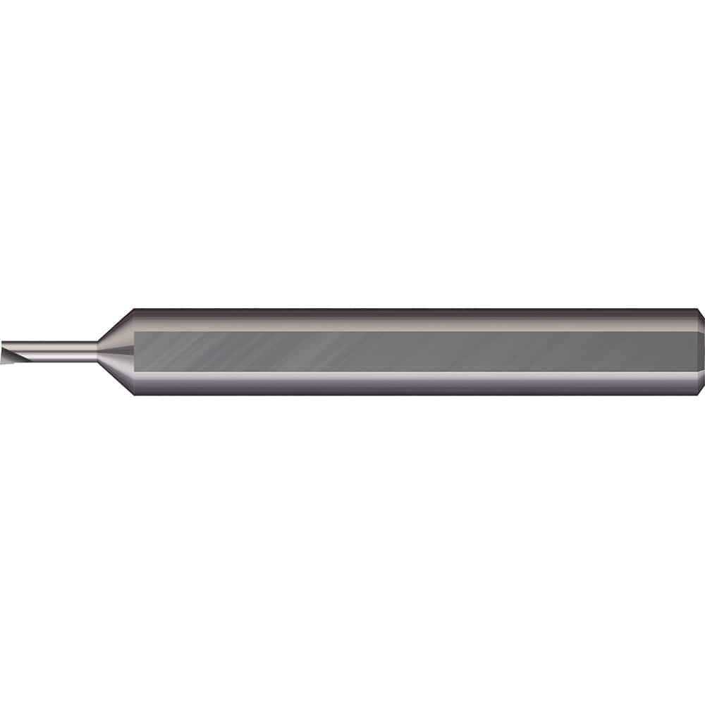 Micro 100 - Boring Bars; Minimum Bore Diameter (mm): 0.460 ; Maximum Bore Depth (mm): 2.00 ; Material: Solid Carbide ; Boring Bar Type: Micro Boring ; Shank Diameter (mm): 3.0000 ; Overall Length (mm): 38.0000 - Exact Industrial Supply