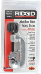 Ridgid - 3/16" to 1-1/8" Pipe Capacity, Tube Cutter - Cuts Copper, Aluminum, Brass - Exact Industrial Supply