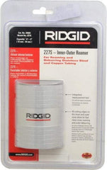 Ridgid - 1/2 to 2 Pipe Capacity, Inner Outer Reamer - Cuts Copper, Aluminium, and Thin Walled Stainless Steel Tubes - Exact Industrial Supply