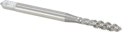 OSG - M4x0.70 Metric Coarse 3 Flute 6H Plug Spiral Flute Tap - High Speed Steel, Bright Finish, 2-1/8" OAL, Right Hand Flute, Right Hand Thread, D4, Series 142 - Exact Industrial Supply