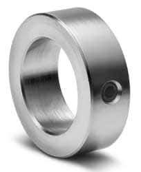 Climax Metal Products - 1-9/16" Bore, Steel, Set Screw Shaft Collar - 2-1/2" Outside Diam, 13/16" Wide - Exact Industrial Supply