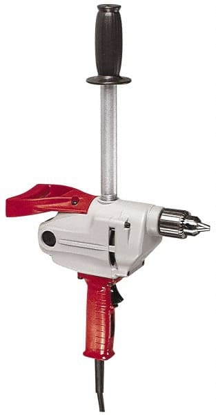 Milwaukee Tool - 1/2" Keyed Chuck, 650 RPM, Spade Handle Electric Drill - Exact Industrial Supply