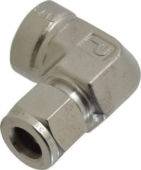 Parker - 1/2" OD, Stainless Steel Female Elbow - -425 to 1,200°F, 1-1/16" Hex, Comp x FNPT Ends - Exact Industrial Supply