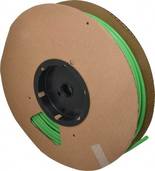 Parker - 0.18" ID x 1/4" OD, 1/32" Wall Thickness, 250' Long, Nylon Tube - Green, 250 Max psi, -65 to 200°F - Exact Industrial Supply