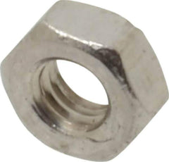 Value Collection - M3.5x0.60 Metric Coarse Stainless Steel Right Hand Hex Nut - 6mm Across Flats, 2.8mm High, Uncoated - Exact Industrial Supply