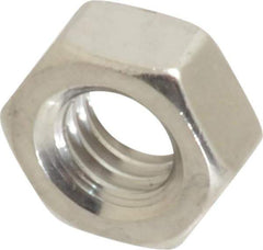 Value Collection - M6x1.00 Metric Coarse Stainless Steel Right Hand Hex Nut - 10mm Across Flats, 5mm High, Uncoated - Exact Industrial Supply