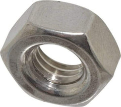 Value Collection - M10x1.50 Metric Coarse Stainless Steel Right Hand Hex Nut - 17mm Across Flats, 8mm High, Uncoated - Exact Industrial Supply