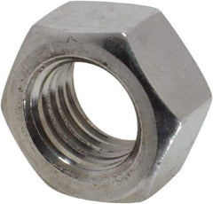 Value Collection - M16x2.00 Metric Coarse Stainless Steel Right Hand Hex Nut - 24mm Across Flats, 13mm High, Uncoated - Exact Industrial Supply