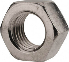 Value Collection - M20x2.50 Metric Coarse Stainless Steel Right Hand Hex Nut - 30mm Across Flats, 16mm High, Uncoated - Exact Industrial Supply